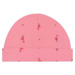 Macacão longo c/ Touca para bebê em suedine Flamingo Rosa - Pingo Lelê