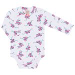 Body longo para bebê em suedine Floral - Pingo Lelê