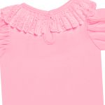 Body babadinhos para bebê em suedine Laise Rosa - Pingo Lelê