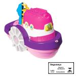 Baldinho de Praia Barco com Acessórios Rosa (18m+) - Mercotoys