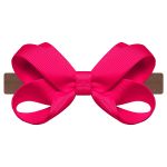 Faixa de Cabelo Laço duplo gorgurão Pink