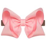Faixa de Cabelo Maxi Laço gorgurão Rosa Candy