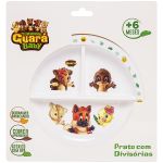 Pratinho com Divisórias para bebê (6m+) - Turminha Guará Baby