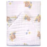 Toalha de banho c/ capuz em fralda Urso Soninho Soft - Baby Joy