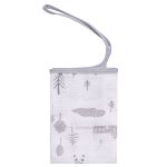 Kit com 2 Paninhos de boca para bebê em fralda Panda Cinza - Baby Joy
