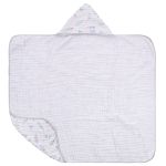 Toalha de banho c/ capuz em fralda Folhas Soft - Baby Joy