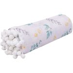 Cueiro para bebê em fralda com Pompons Folhas Soft - Baby Joy