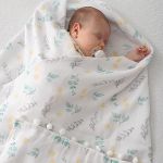 Cueiro para bebê em fralda com Pompons Folhas Soft - Baby Joy