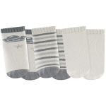 Tripack: 3 meias Soquete para bebê Espaço/Listras/Cinza