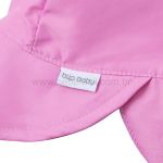 Chapéu de banho Australiano c/ proteção solar FPS 50+ Rosa - Bup Baby