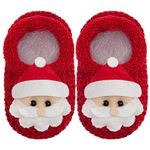 Sapatinho para bebê em tricot Papai Noel - Roana