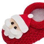 Sapatinho para bebê em tricot Papai Noel - Roana