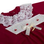 Saída Maternidade para bebê Valentine: Macacão longo + Manta - Roana