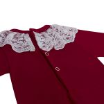 Saída Maternidade para bebê Valentine: Macacão longo + Manta - Roana