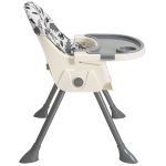 Cadeira de Alimentação Papinha 2 em 1 Folhas Cinza (6m+) - Whoop by Kiddo