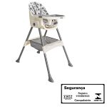 Cadeira de Alimentação Papinha 2 em 1 Folhas Cinza (6m+) - Whoop by Kiddo
