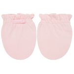Kit Touca e Luva para bebe em malha Rosa - Roana