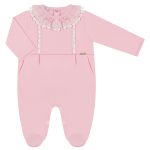 Saída Maternidade para bebê em algodão egípcio Love: Macacão longo + Manta Babadinhos - Roana