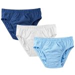 Kit c/ 3 Cuecas em malha Marinho/Branca/Azul - Pingo Lelê