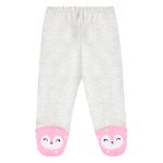 Body longo c/ Calça e Touca para bebê em suedine Pinguinzinha - Pingo Lelê