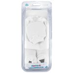 Kit c/ Touca, Luva e Sapatinho para bebê recém-nascido em tricot Branco - Pimpolho