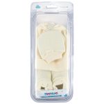 Kit c/ Touca, Luva e Sapatinho para bebê recém-nascido em tricot Marfim - Pimpolho