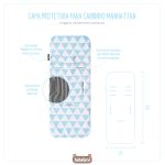 Capa protetora para carrinho de bebê Manhattan Azul - Masterbag