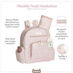 Mochila Maternidade Noah Manhattan Rosa - Masterbag
