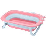 Banheira Retrátil Crocodilo Rosa (0m+) - Multikids Baby