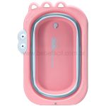 Banheira Retrátil Crocodilo Rosa (0m+) - Multikids Baby