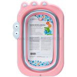 Banheira Retrátil Crocodilo Rosa (0m+) - Multikids Baby