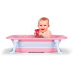 Banheira Retrátil Crocodilo Rosa (0m+) - Multikids Baby