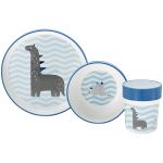 Kit Alimentação Nhac Nhac! Dinos Azul (6m+) - Multikids Baby