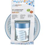 Kit Alimentação Nhac Nhac! Dinos Azul (6m+) - Multikids Baby