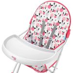 Cadeira Alta de Alimentação Slim Pêssego Rosa (6m+) - Multikids Baby