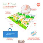 Tapete de Atividades para bebê Dobrável Nap N' Play (0m+) - Multikids Baby