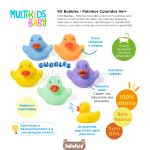 Bichinhos de Banho Bubbles Patinhos Coloridos (4m+) - Multikids Baby