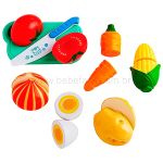 Mini Feirinha Divertida 6 Legumes com velcro Creative Fun (3a+) - Multikids Baby