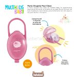 Porta Chupeta Paci Clean Girls - Multikids Baby