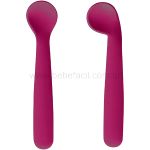 Kit 2 Colheres de Silicone com Estojo First Bites Rosa (6m+) - Multikids Baby