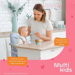 Cadeira de Alimentação Assento Elevatório Portátil Lollipop Azul (6m+) - Multikids Baby