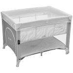 Berço Desmontável Serene Cinza (0-15kg) - Multikids Baby