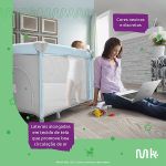 Berço Desmontável Serene Cinza (0-15kg) - Multikids Baby