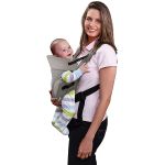 Canguru para bebê Baby Safe Cinza (3m+) - Multikids Baby
