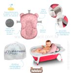 Almofada para Banho com Fivela Ajustável Sosseguinho Rosa (0m+) - Multikids Baby