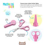 Tesoura para Unhas Perfect Baby Rosa (0m+) - Multikids Baby
