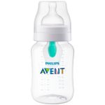 Mamadeira Anticólica com Acessório Airfree 260ml (1m+) - Philips Avent