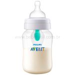 Mamadeira Anticólica com Acessório Airfree 260ml (1m+) - Philips Avent