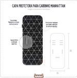 Capa protetora para carrinho de bebê Manhattan Preto - Masterbag