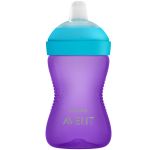 Copo de Transição com Bico My Grippy Roxo/Azul 300ml (9m+) - Philips Avent